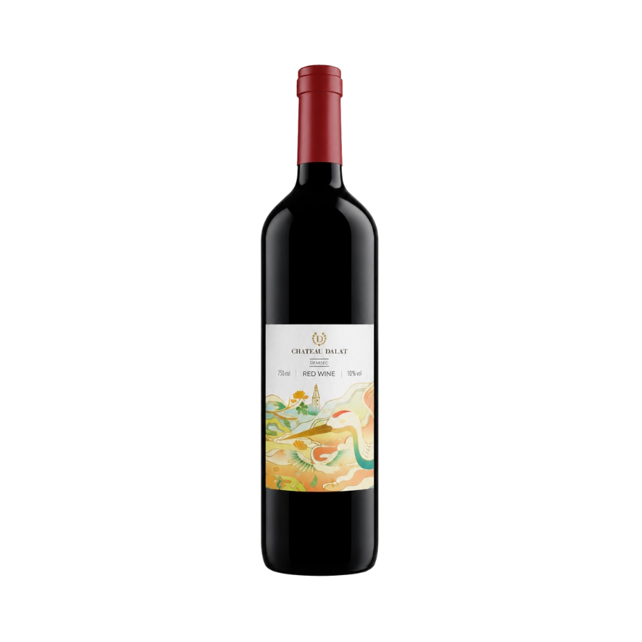 Rượu Vang Ngọt Việt Nam Chateau Dalat Demisec Red Wine