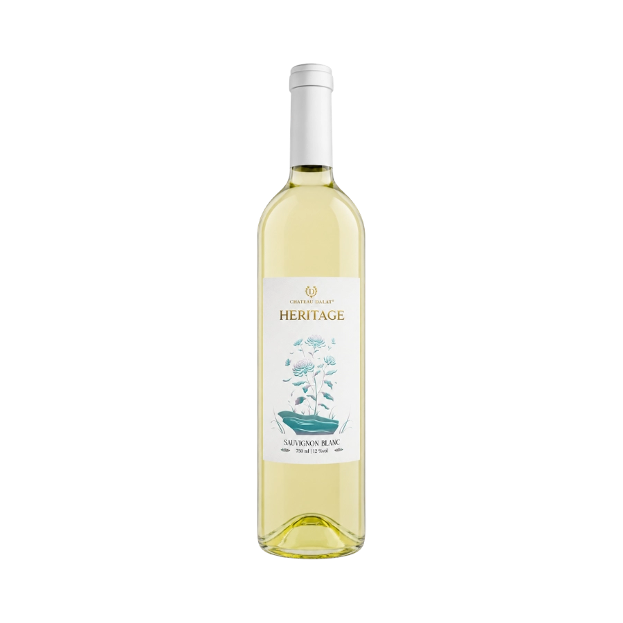 Rượu Vang Trắng Việt Nam Chateau Dalat Heritage Sauvignon Blanc