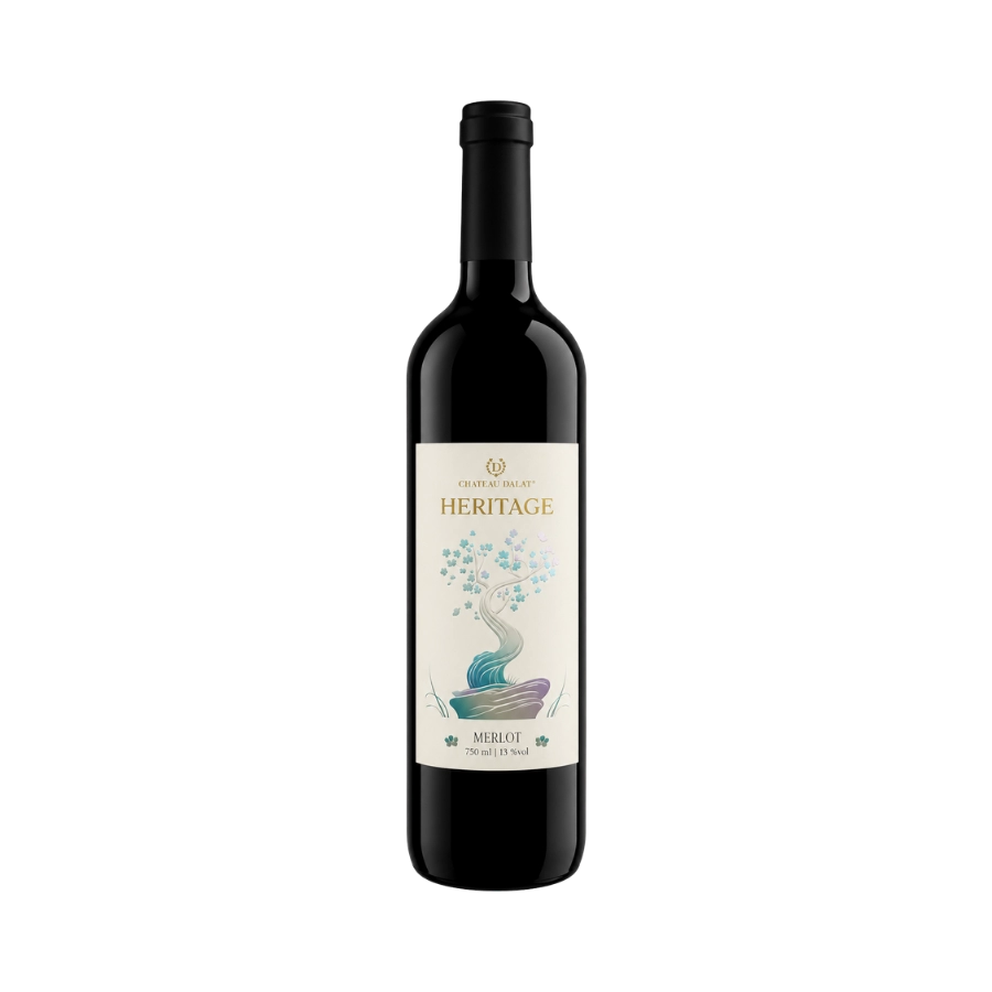 Rượu Vang Đỏ Việt Nam Chateau Dalat Heritage Merlot