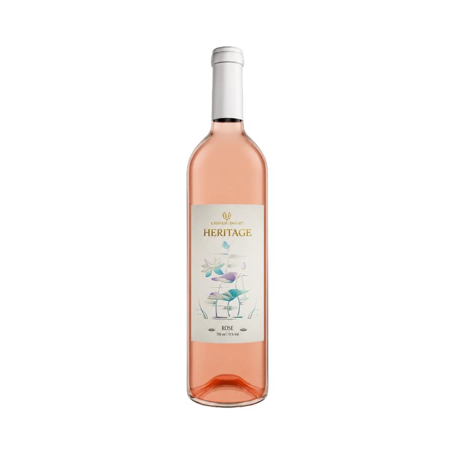Rượu Vang Hồng Pháp Chateau Dalat Heritage Rose