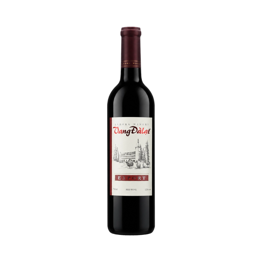 Rượu Vang Đỏ Việt Nam Đà Lạt Export Red Wine