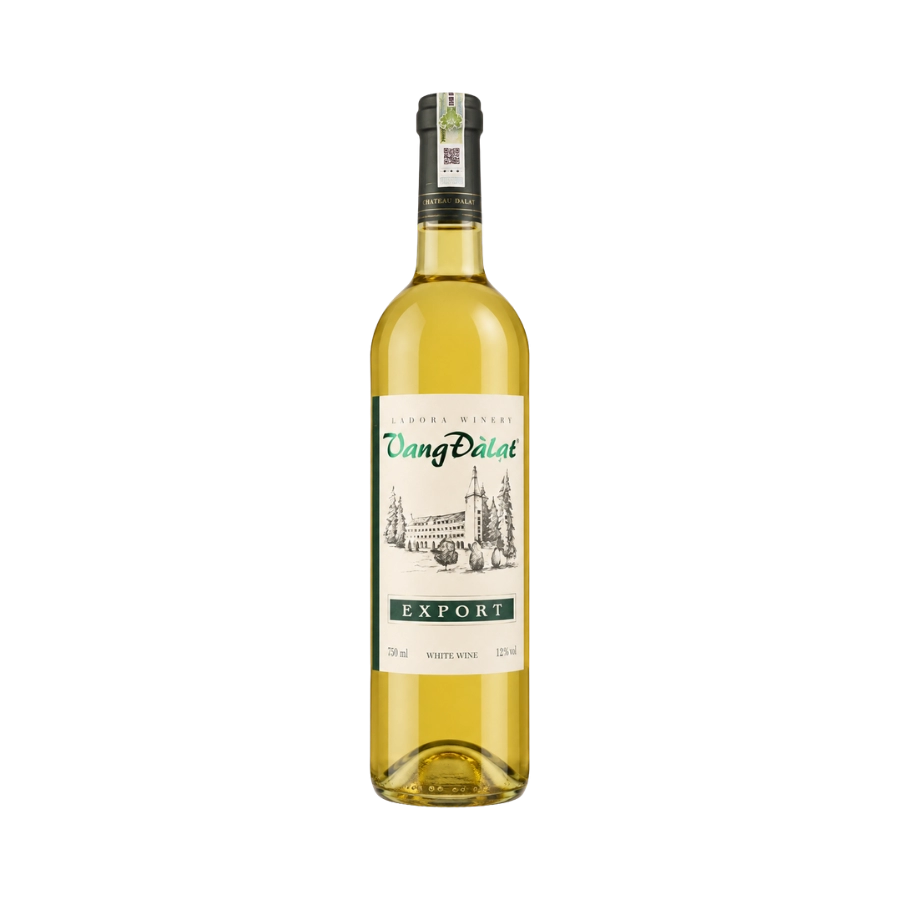 Rượu Vang Trắng Việt Nam Đà Lạt Export White Wine
