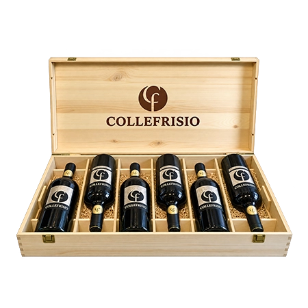 Rượu Vang Đỏ Rượu Vang Ý Thùng gỗ 6 chai Collefrisio