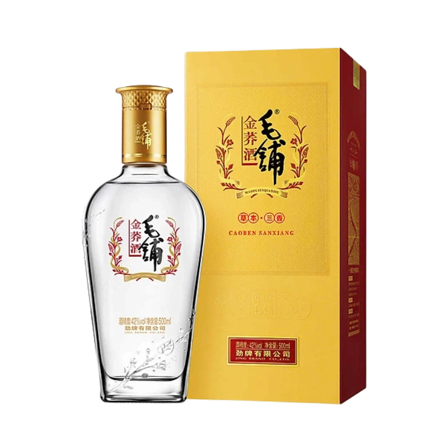 Rượu Mao Phố Kim Kiều Tửu/ Maopu Golden Buckwheat Liquor/ 毛铺金荞酒 42% 500ml
