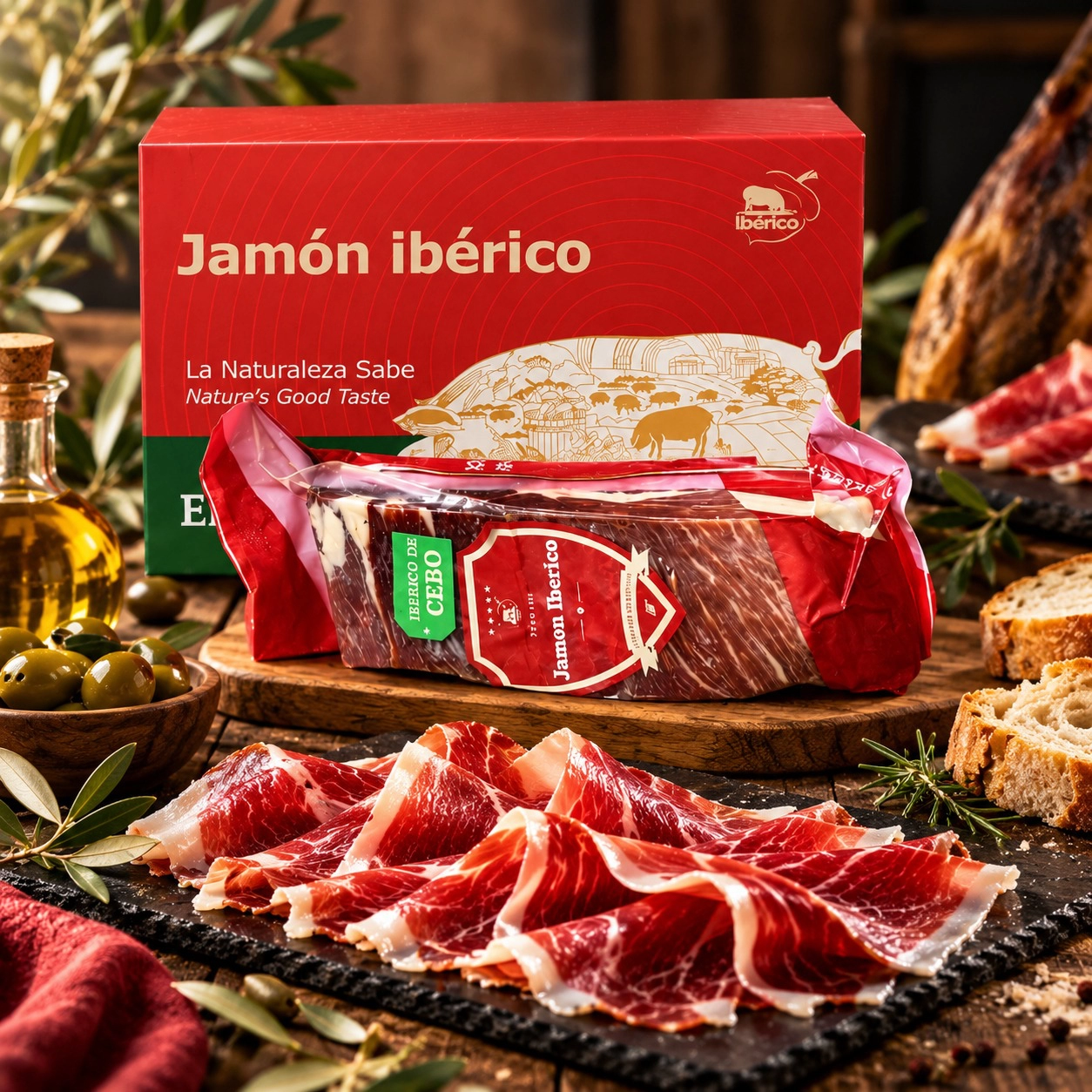 NHÃN TRẮNG CEBO IBERICO