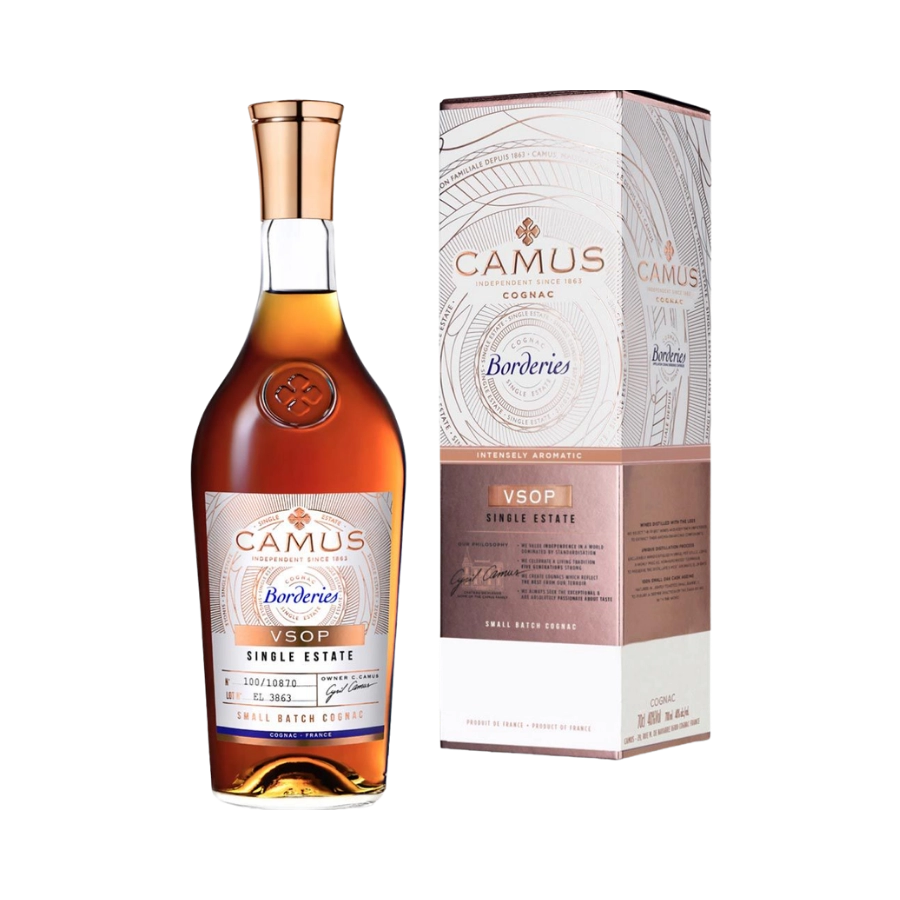 Rượu Cognac Pháp Camus Borderies Single Estate VSOP 1000ml
