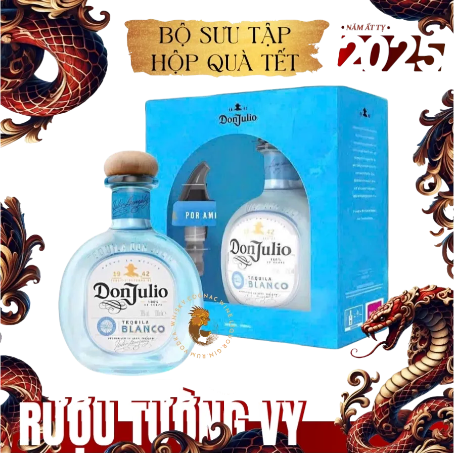 Rượu Tequila Don Julio Blanco Tequila Phiên Bản Hộp Quà Tết 2025