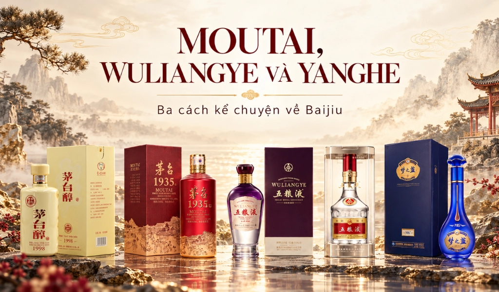 Moutai, Wuliangye Và Yanghe Ba Cách Kể Chuyện Về Baijiu