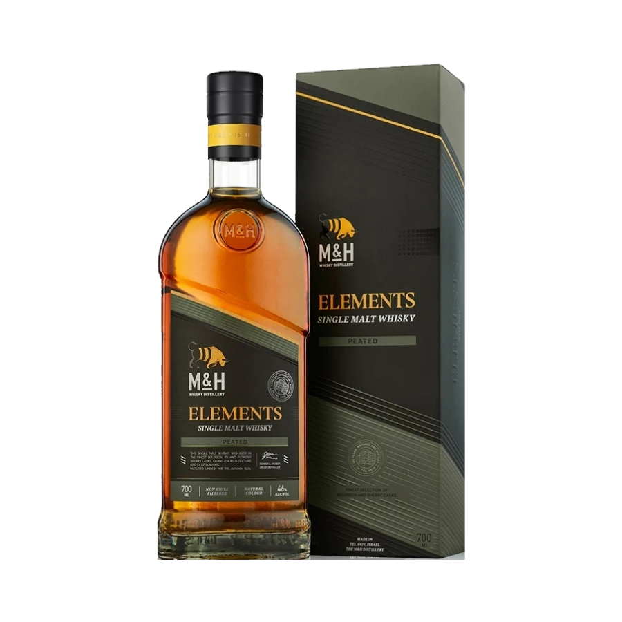 Rượu Whisky Israel M&H Elements Peated