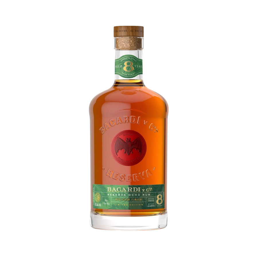 Rượu Rum Cuba Bacardi 8 Year Old Rye Cask Finish 1000ml