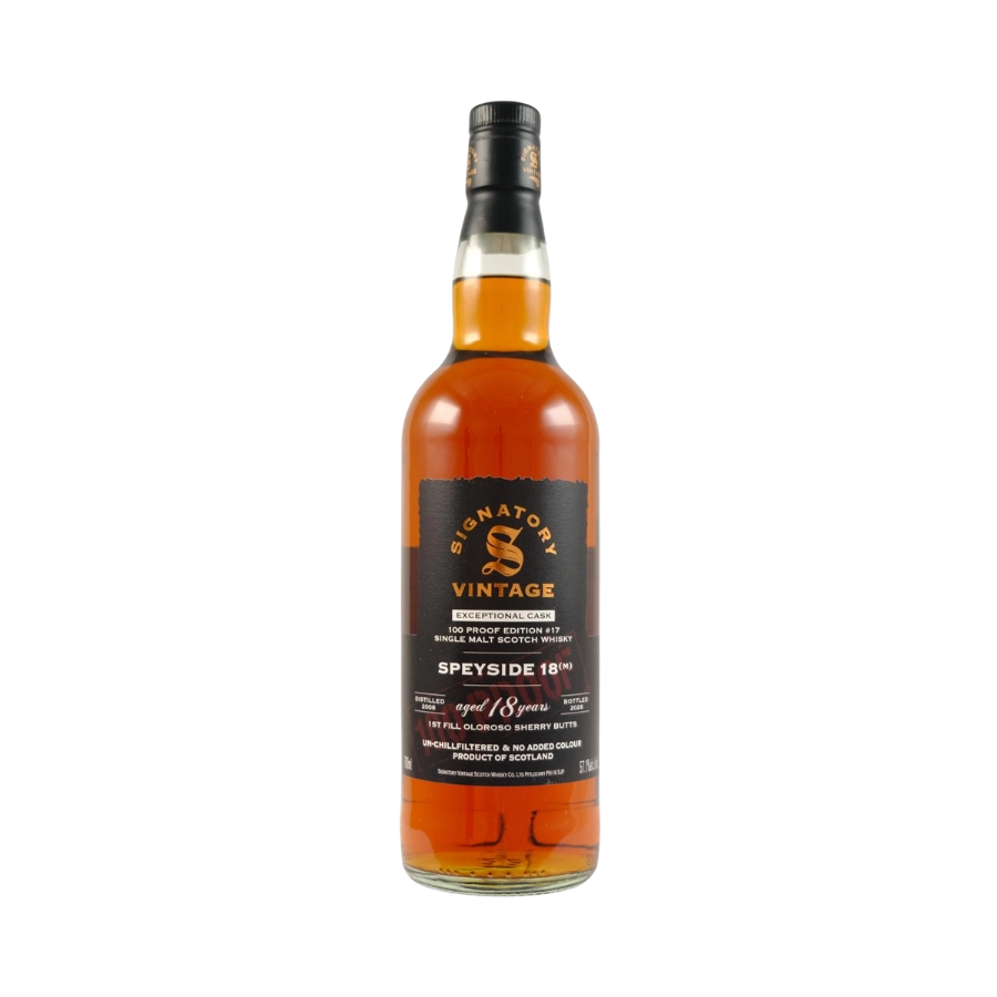 Rượu Whisky Signatory Vintage 18 Year Old Exceptional Cask Vintage 2008