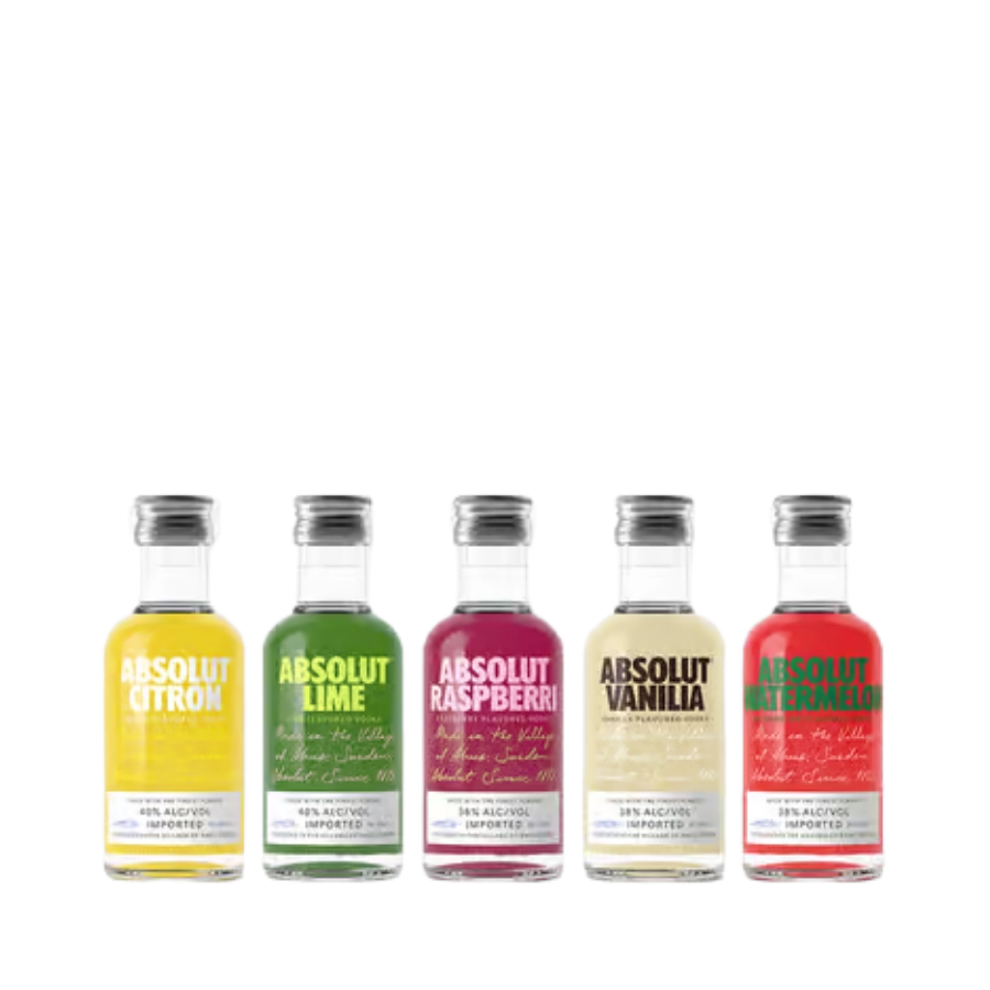 Rượu Vodka Thụy Điển Absolut Five Miniature Set 50ml