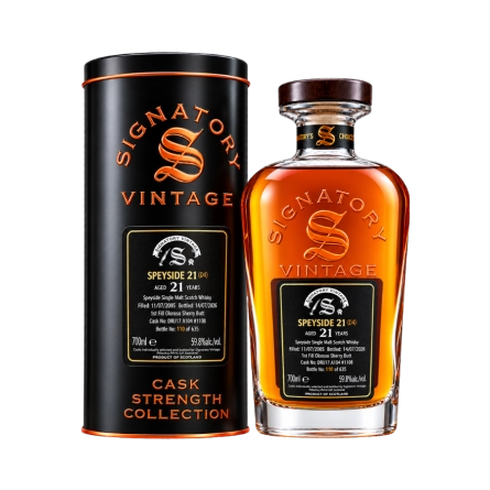 Rượu Whisky Signatory Vintage Speyside M 21 Year Old Cask Strength Collection Vintage 2005