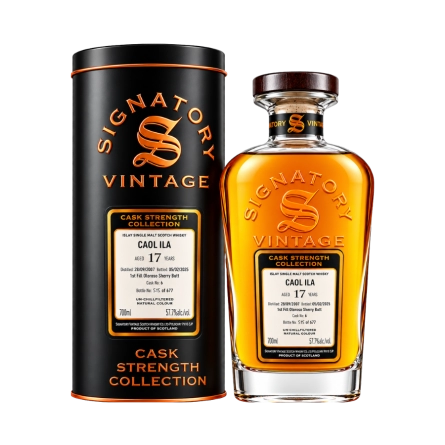Rượu Whisky Caol Ila 17 Year Old Cask Strength Collection Signatory Vintage 2007