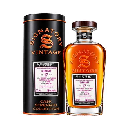 Rượu Whisky Glenlivet 17 Year Old Cask Strength Collection Signatory Vintage 2006