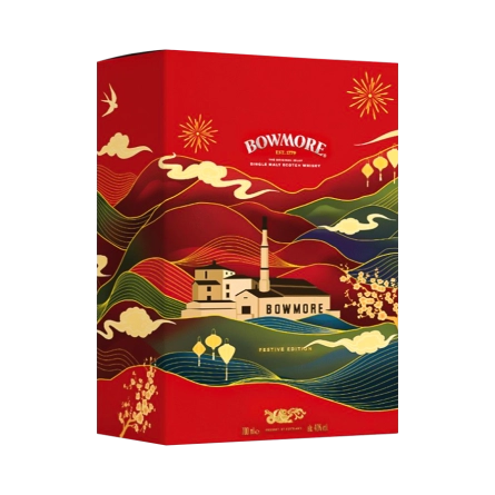 Rượu Whisky Bowmore 12 Year Old Phiên Bản Hộp Quà Tết 2027