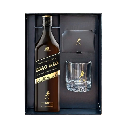 Rượu Whisky Johnnie Walker Double Black 1000ml Phiên Bản Hộp Quà Tết 2027