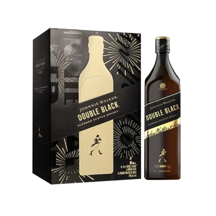 Rượu Whisky Johnnie Walker Double Black 1000ml Phiên Bản Hộp Quà Tết 2027