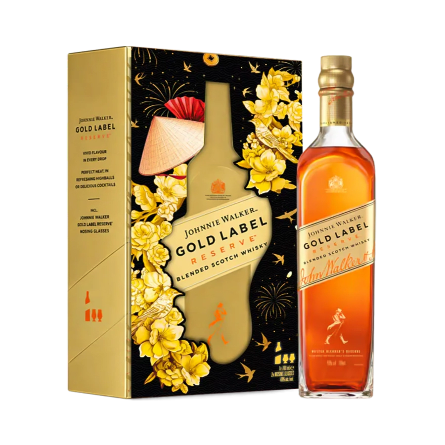 Rượu Whisky Johnnie Walker Gold Label Reserve Phiên Bản Hộp Quà Tết 2027