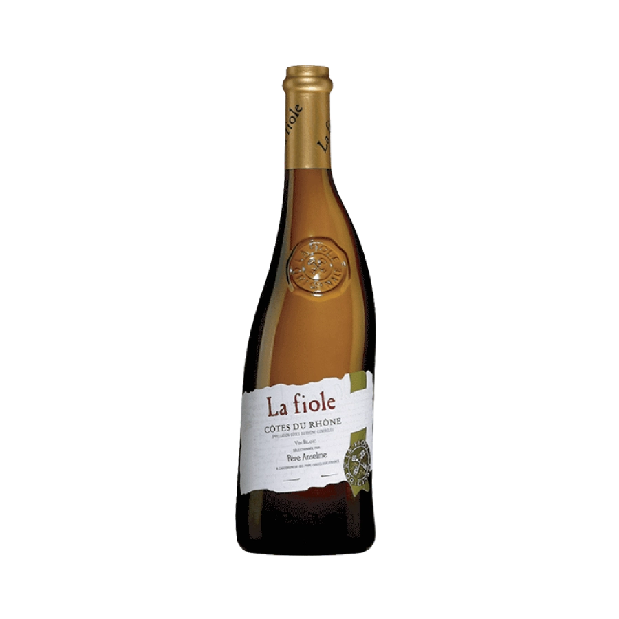 Rượu Vang Trắng Pháp La Fiole Cotes du Rhone Blanc Pere Anselme