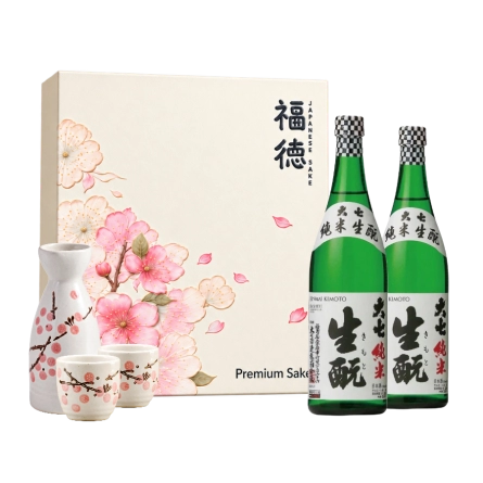 Rượu Sake Nhật Daishichi Junmai Kimoto 720ml Hộp Quà Phúc Hoa Niên 2027
