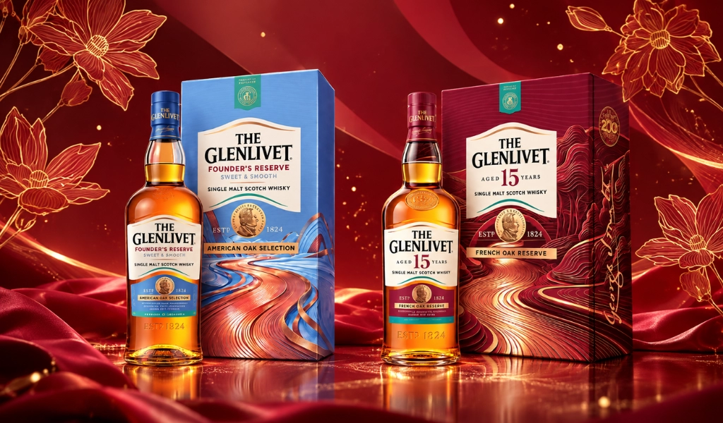 Glenlivet Hộp Quà Tết 2027 Nét Sang Trọng Trong Mùa Sum Vầy