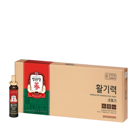 Nước Uống Hồng Sâm Vital Tonic KGC Jung Kwan Jang Hộp 10 Ống