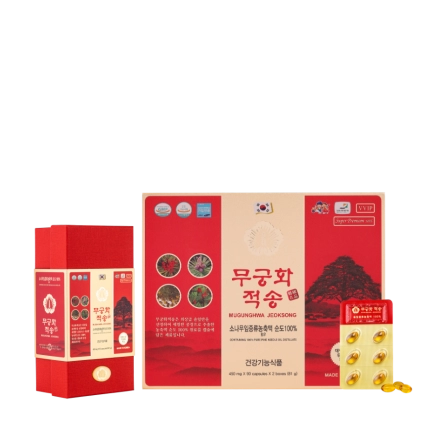 Tinh Dầu Thông Đỏ Mugunghwa Jeoksong Cao Cấp Hộp 180 Viên