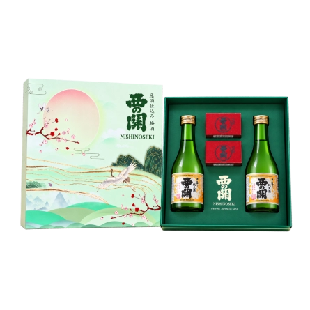 Rượu Sake Nhật Nishinoseki Junmaishu 300ml Hộp Quà Nắng Xuân 2027