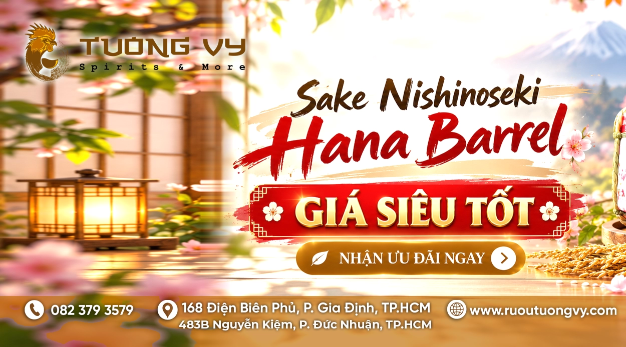 Rượu Sake Nishinoseki Hana Barrel