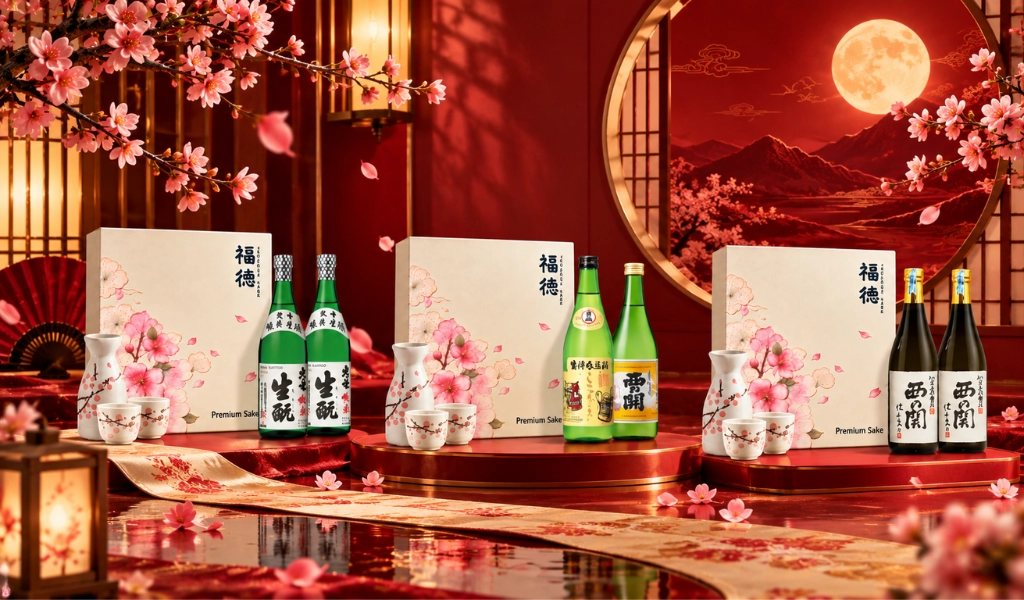 BST Sake Nishinoseki Hộp Quà Phúc Hoa Niên Tết 2027