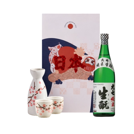 Rượu Sake Nhật Daishichi Junmai Kimoto 720ml Hộp Quà Daruma 2027