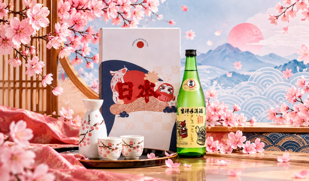 Sake Nhật Hộp Quà Daruma