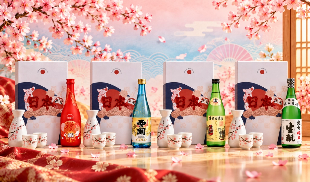 Điểm Nhấn Sake Nhật Hộp Quà Daruma Quà Tặng Tết 2027